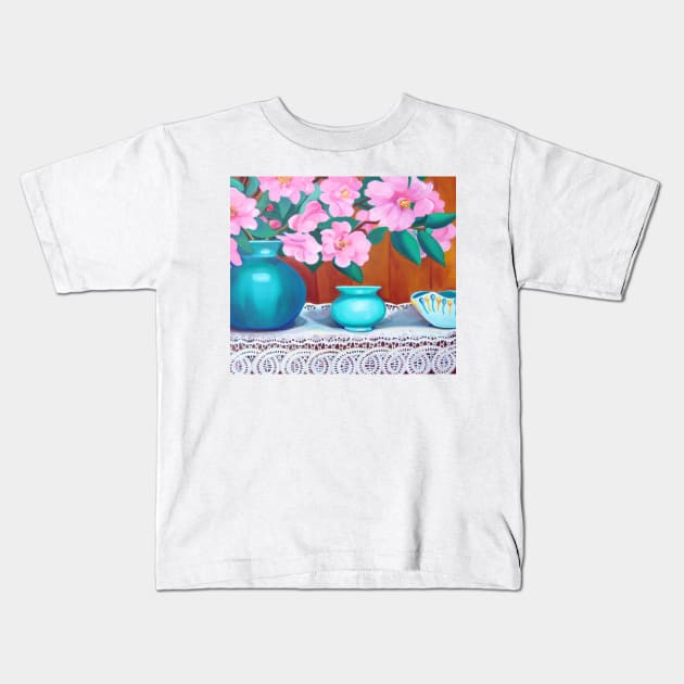 Vintage Still Life Kids T-Shirt by veroniqueayac